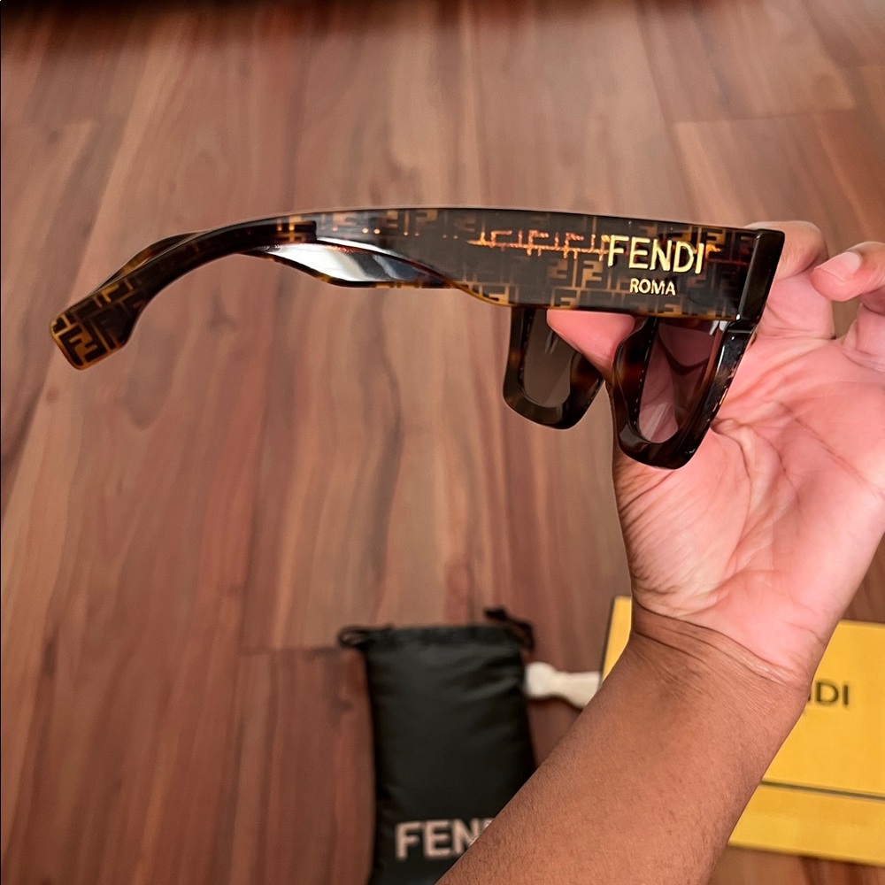 Fendi Brown Patterned Sunglasses - image 6